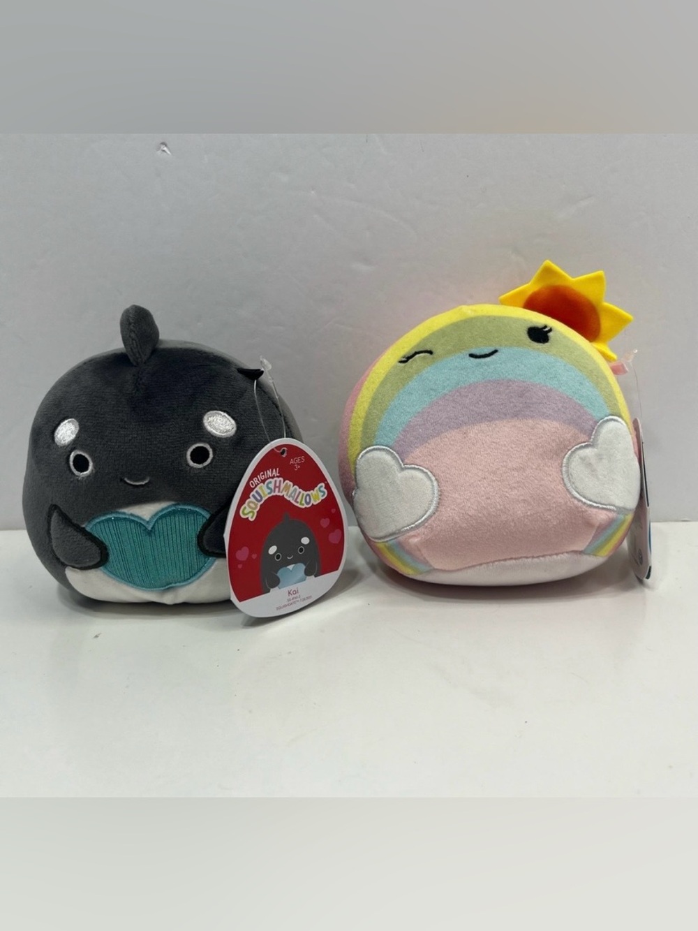 SQUISHMALLOWS lot of 2 Kai the orca and sunshine NWT
